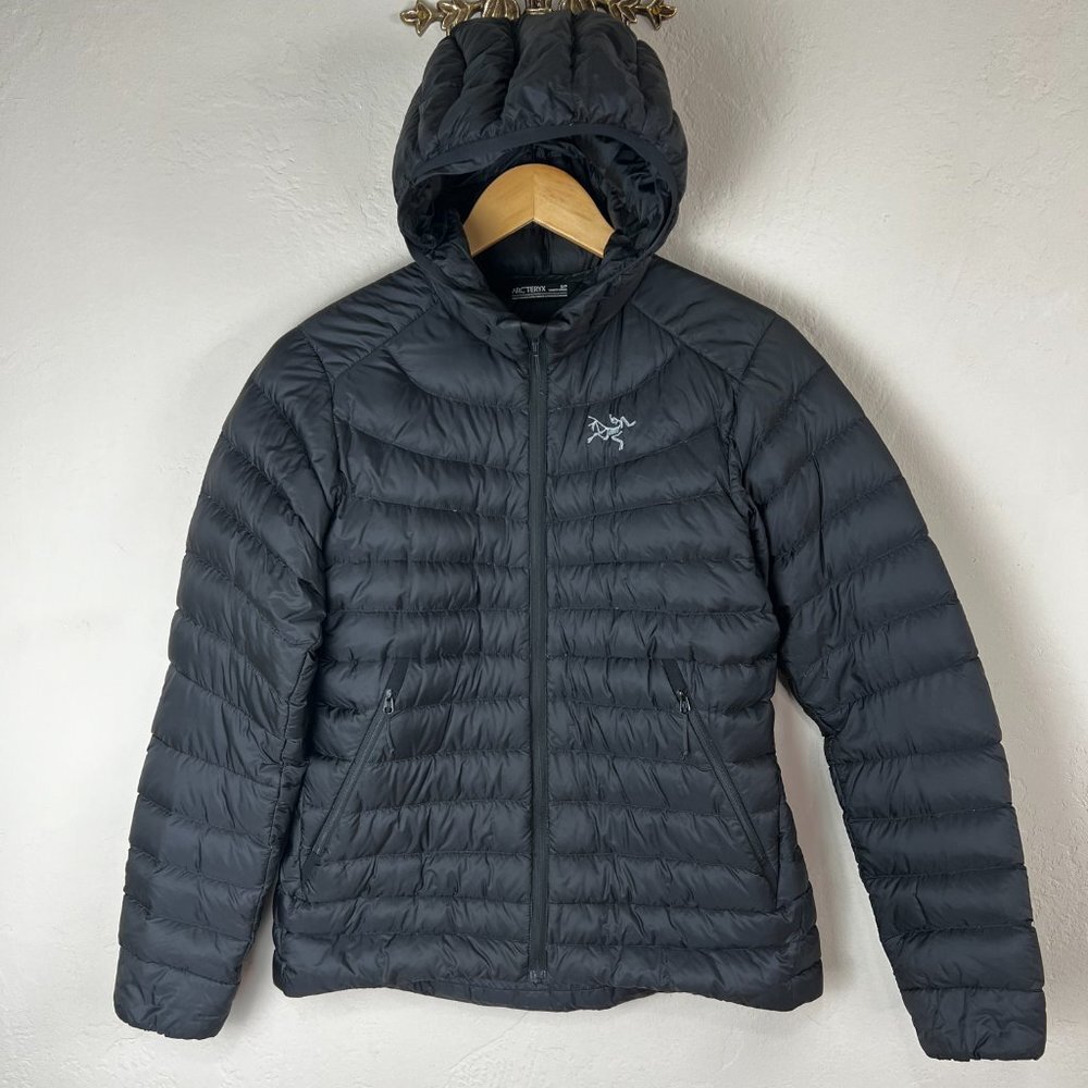 Arc'Teryx Black Cerium LT Hoody Down Hooded Puffer Jacket Women's Size Small